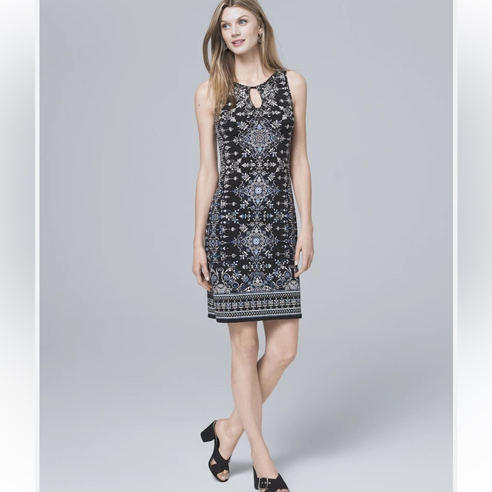 White House Black Market sleeveless shift dress